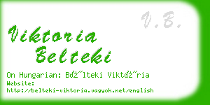 viktoria belteki business card